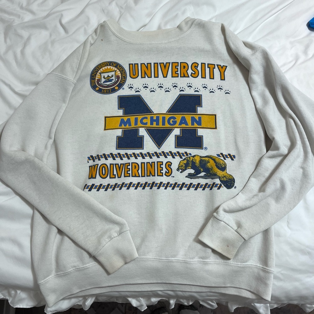 vintage university of michigan sweatshirt